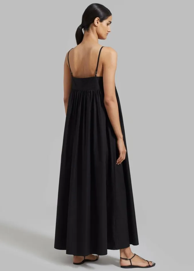 Women The Frankie Shop Juniper Cotton Tank Dress 8211 Black Black