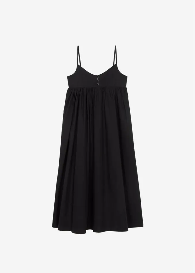 Women The Frankie Shop Juniper Cotton Tank Dress 8211 Black Black