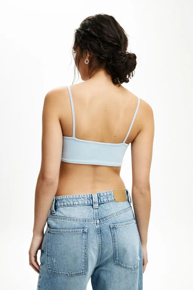 Women Tops Cotton On All Day Micro Crop Cami Shoreline Women Tops Cotton On All Day Micro Crop Cami Shoreline
