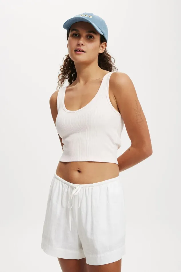 Women Tops Cotton On Bondi Tank Flossy Pink