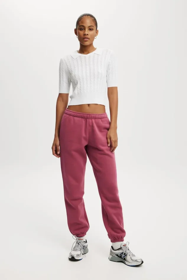 Women Tops Cotton On Lightweight Knit Polo Tshirt White