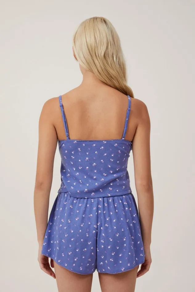 Women Tops Cotton On Pointelle Sleep Split Front Cami Blueberry Dream Carli Ditsy Floral Women Tops Cotton On Pointelle Sleep Split Front Cami Blueberry Dream Carli Ditsy Floral
