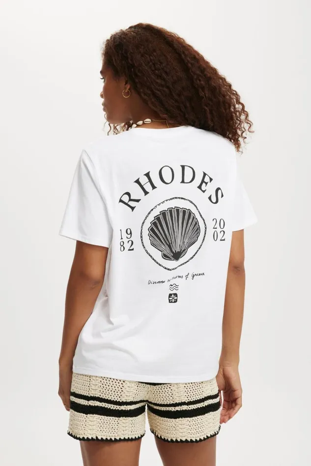 Women Tops Cotton On Regular Fit Graphic Tee Rhodes White Women Tops Cotton On Regular Fit Graphic Tee Rhodes White