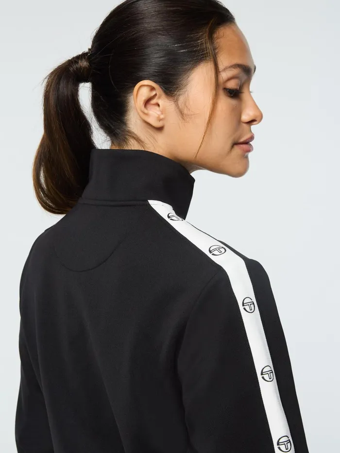 Women Tracksuits Sergio Tacchini Ardea Cropped Track Jacket Black Beauty