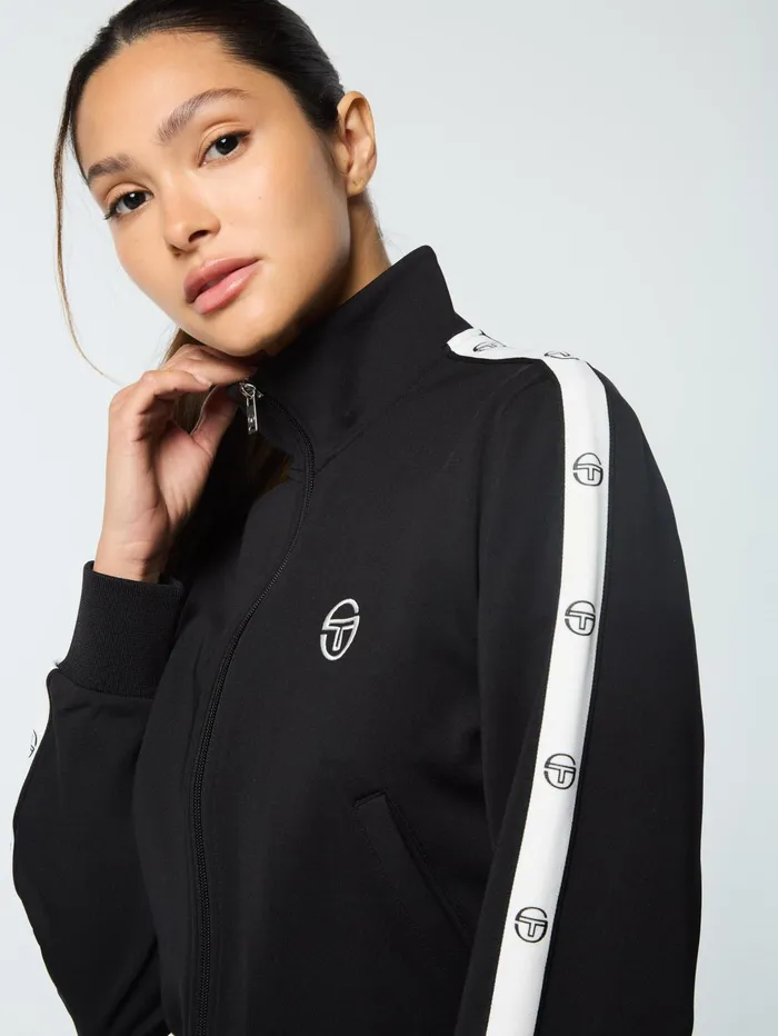 Women Tracksuits Sergio Tacchini Ardea Cropped Track Jacket Black Beauty