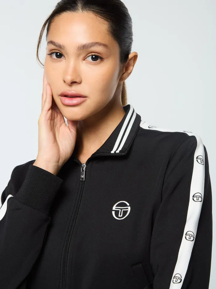 Women Tracksuits Sergio Tacchini Ardea Cropped Track Jacket Black Beauty