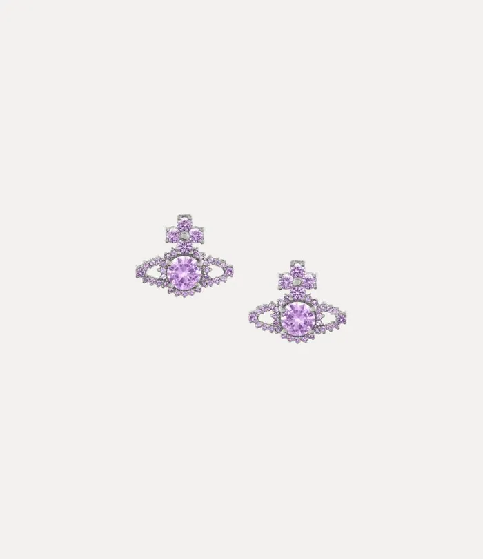 Women Valentina Orb Earrings Platinumlavenderbluecz Vivienne Westwood Earrings Women Valentina Orb Earrings Platinumlavenderbluecz Vivienne Westwood Earrings