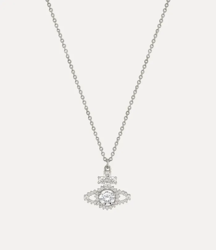 Women Valentina Orb Pendant Necklace Platinumwhitecz Vivienne Westwood Classic Styles Women Valentina Orb Pendant Necklace Platinumwhitecz Vivienne Westwood Classic Styles