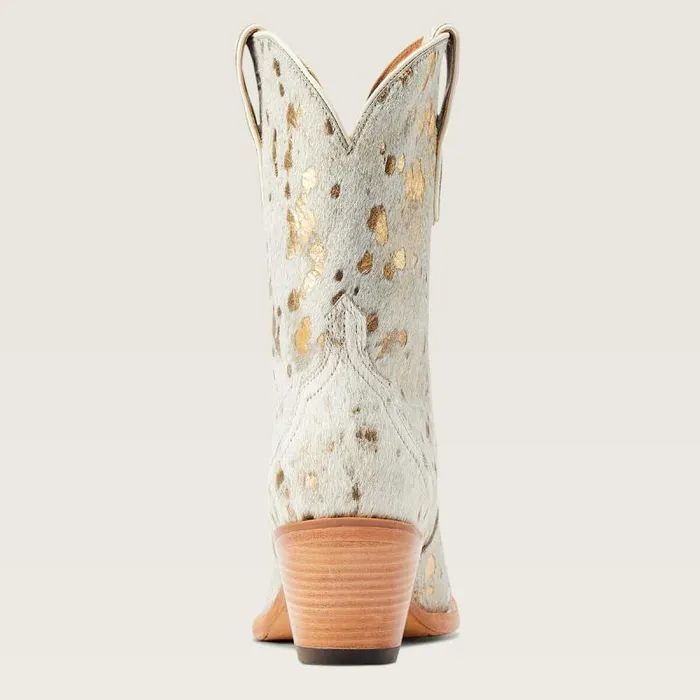 Women Western Boots Ariat Bandida Western Boot White Metallic Hair On Women Western Boots Ariat Bandida Western Boot White Metallic Hair On