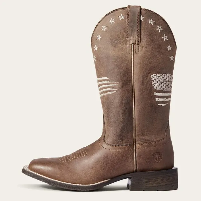 Women Western Boots Ariat Circuit Patriot Western Boot Weathered Tan