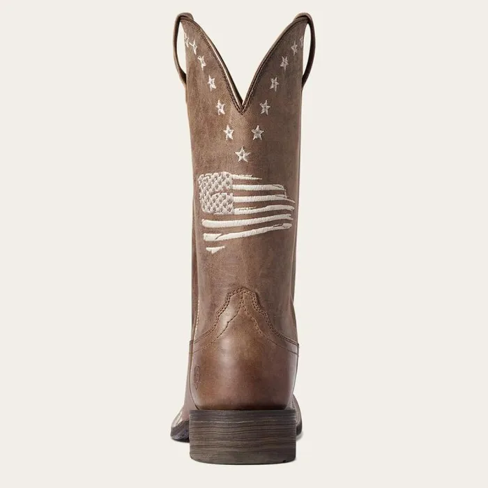 Women Western Boots Ariat Circuit Patriot Western Boot Weathered Tan