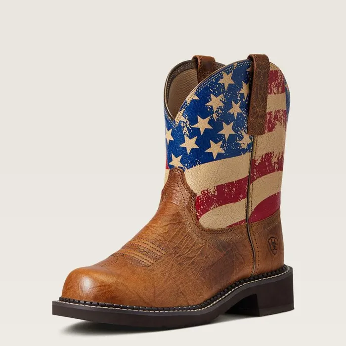 Women Western Boots Ariat Fatbaby Heritage Patriot Western Boot Crackled Tumeric Women Western Boots Ariat Fatbaby Heritage Patriot Western Boot Crackled Tumeric