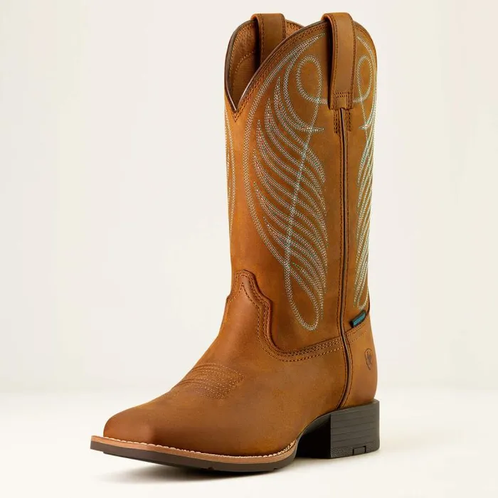 Women Western Boots Ariat Round Up Wide Square Toe Waterproof Western Boot Distressed Brown Women Western Boots Ariat Round Up Wide Square Toe Waterproof Western Boot Distressed Brown