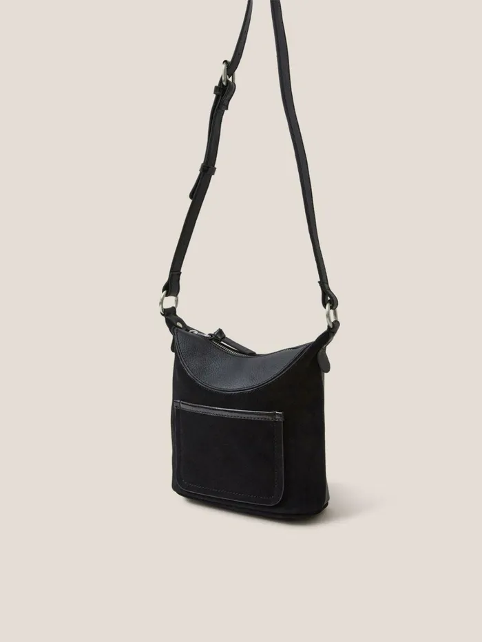 Women White Stuff Bags And Purses Mini Fleur Leather Crossbody Pure Black Women White Stuff Bags And Purses Mini Fleur Leather Crossbody Pure Black