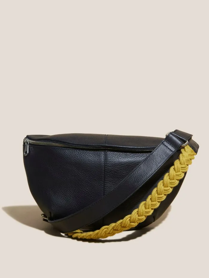 Women White Stuff Bags And Purses Sebby Leather Sling Bag Dark Navy