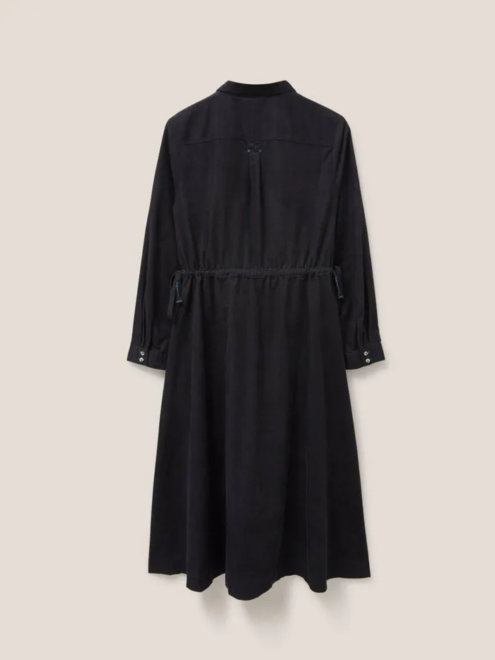 Women White Stuff Dresses Jade Cord Shirt Midi Dress Pure Black Women White Stuff Dresses Jade Cord Shirt Midi Dress Pure Black