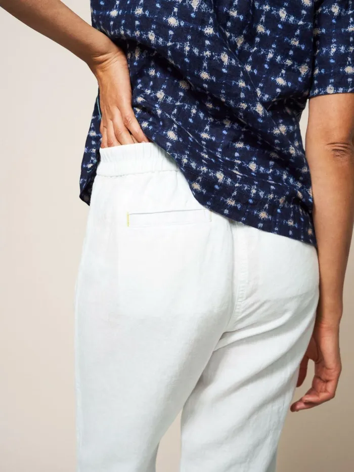 Women White Stuff Petite Clothing Rowena Linen Trouser Brilliant White Women White Stuff Petite Clothing Rowena Linen Trouser Brilliant White