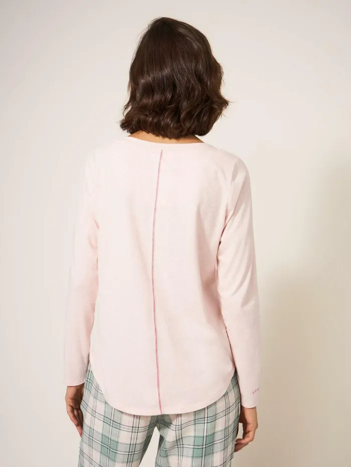 Women White Stuff Pyjamas And Nightwear Eva Jersey PJ Top Light Pink Women White Stuff Pyjamas And Nightwear Eva Jersey PJ Top Light Pink