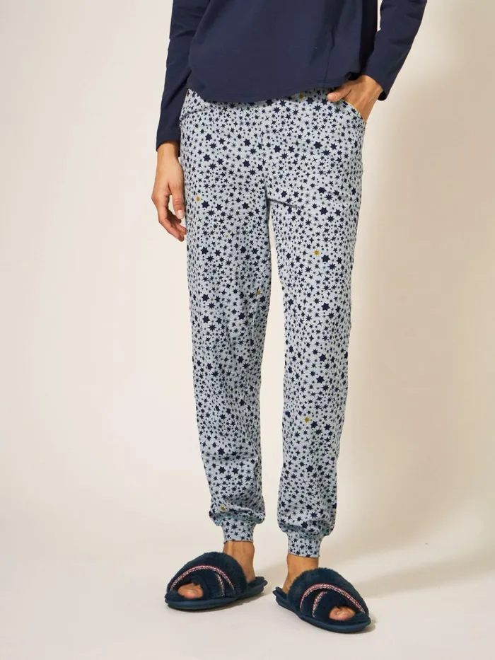 Women White Stuff Pyjamas And Nightwear Freya Jersey Jogger Grey Multi