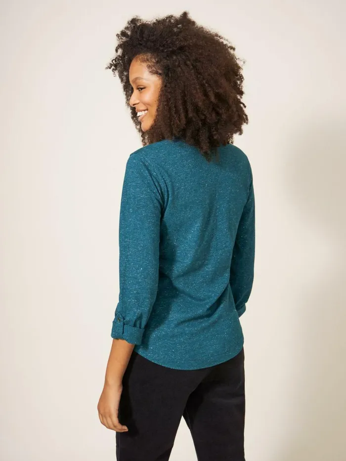 Women White Stuff Shirts Blouses And Tunics ANNIE SPARKLE SLIM FIT SHIRT Dk Teal Women White Stuff Shirts Blouses And Tunics ANNIE SPARKLE SLIM FIT SHIRT Dk Teal