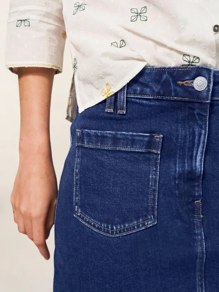 Women White Stuff Skirts Melody Denim Skirt Dk Denim Women White Stuff Skirts Melody Denim Skirt Dk Denim