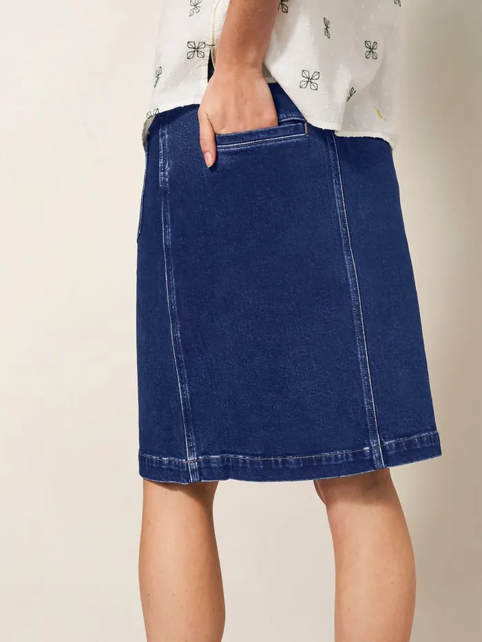 Women White Stuff Skirts Melody Denim Skirt Dk Denim Women White Stuff Skirts Melody Denim Skirt Dk Denim