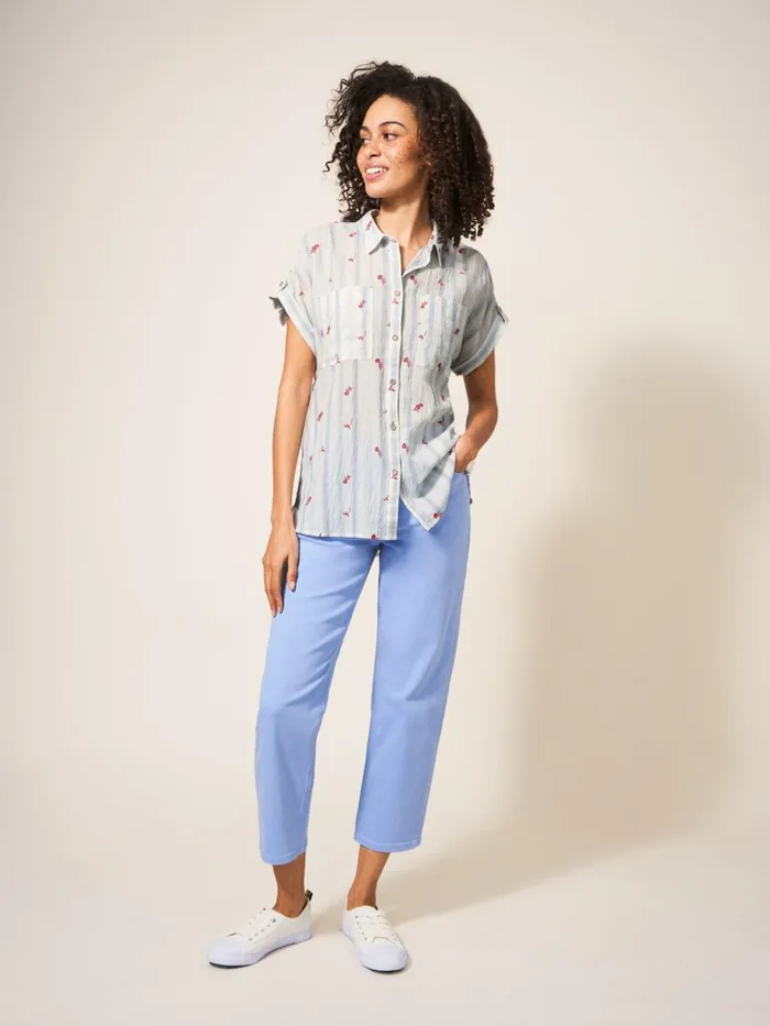 Women White Stuff Tops And Tshirts Ella Embroidered Cotton Shirt White Multi Women White Stuff Tops And Tshirts Ella Embroidered Cotton Shirt White Multi