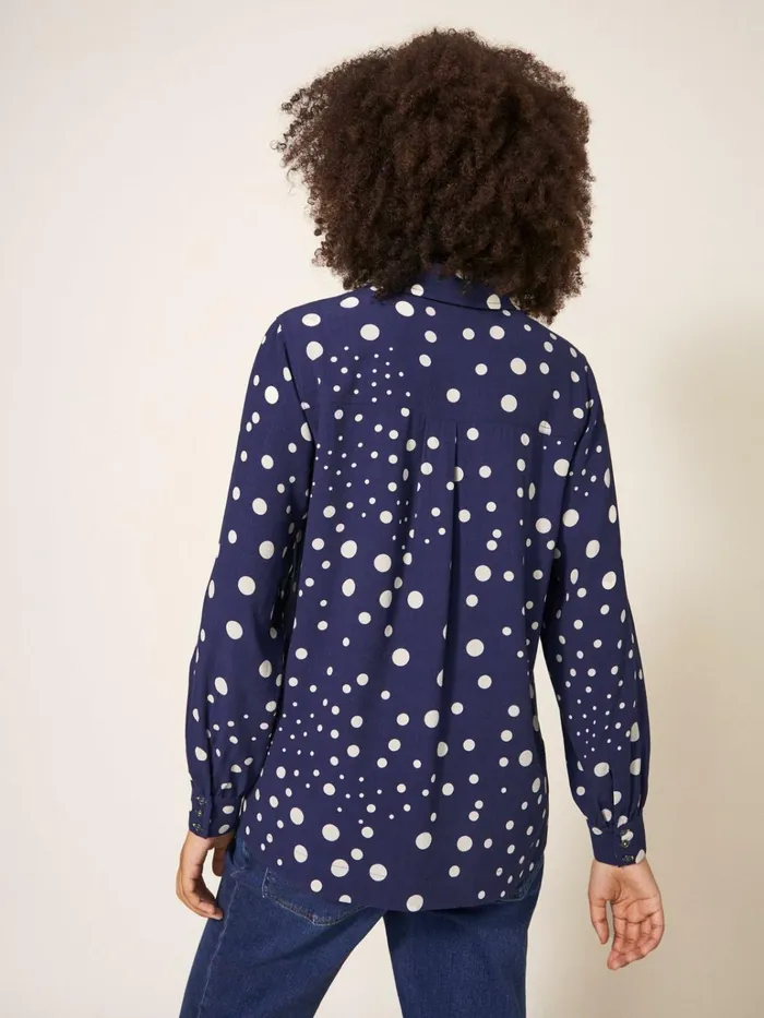 Women White Stuff Tops And Tshirts Ella Relaxed Shirt Navy Multi Women White Stuff Tops And Tshirts Ella Relaxed Shirt Navy Multi