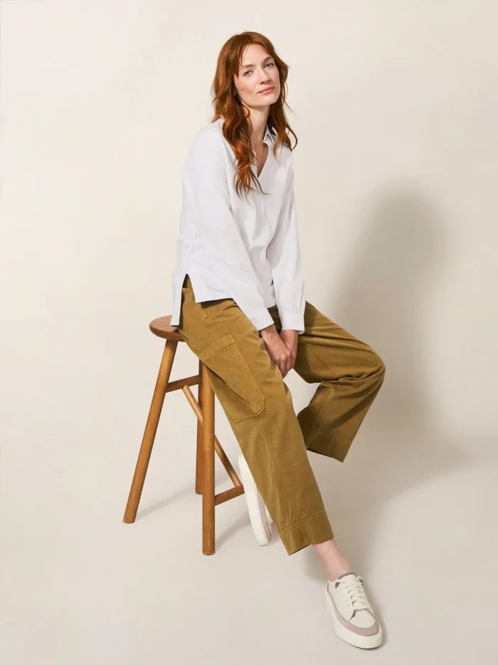 Women White Stuff Tops And Tshirts Fran Long Sleeve Shirt Brilliant White