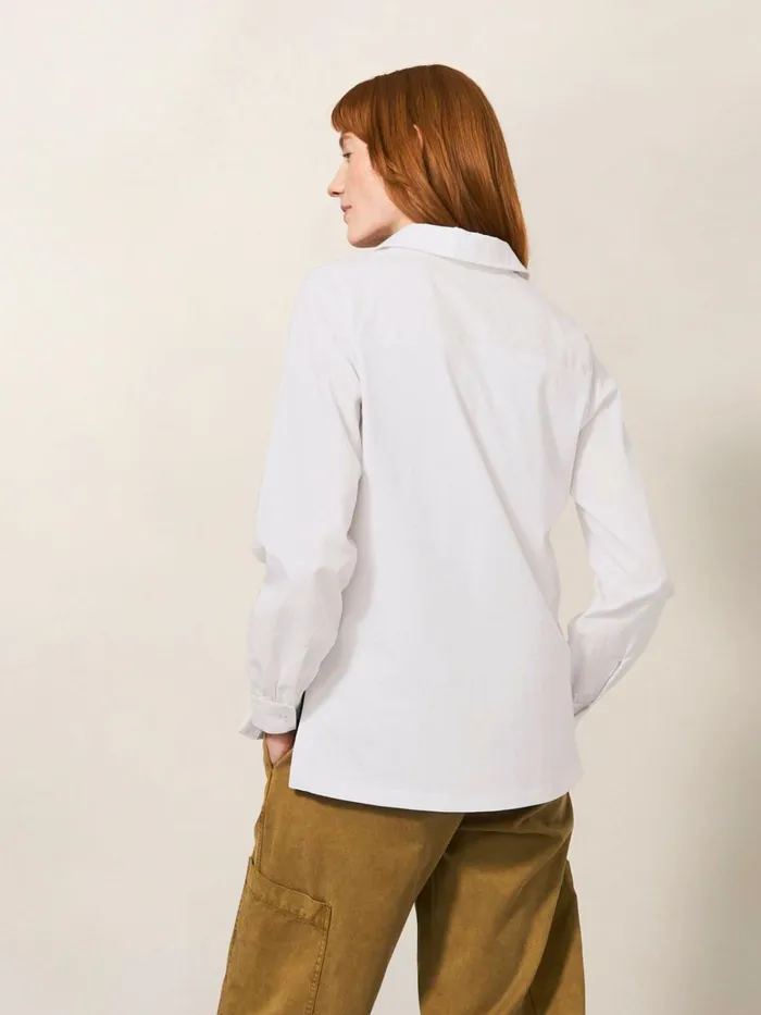 Women White Stuff Tops And Tshirts Fran Long Sleeve Shirt Brilliant White Women White Stuff Tops And Tshirts Fran Long Sleeve Shirt Brilliant White
