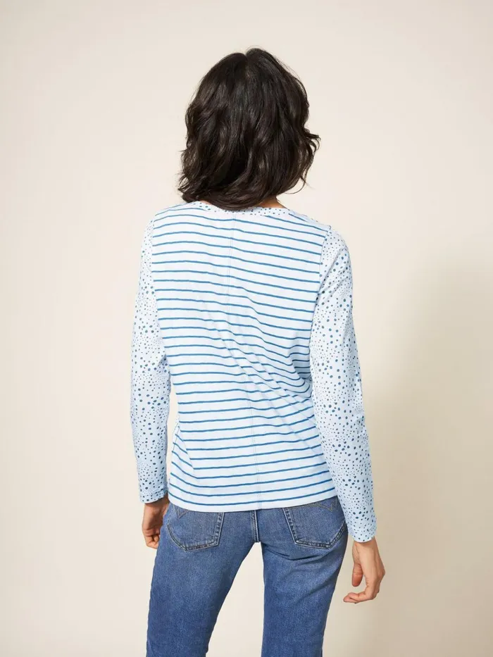 Women White Stuff Tops And Tshirts Nelly Long Sleeve TShirt White Multi Women White Stuff Tops And Tshirts Nelly Long Sleeve TShirt White Multi