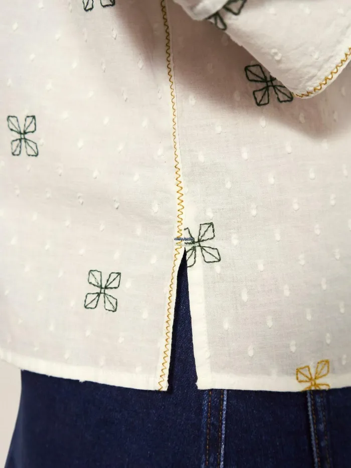Women White Stuff Tops And Tshirts Rae Cotton Top Ivory Multi Women White Stuff Tops And Tshirts Rae Cotton Top Ivory Multi