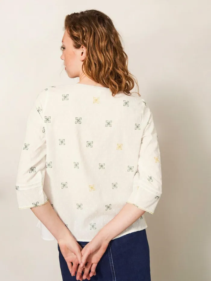 Women White Stuff Tops And Tshirts Rae Cotton Top Ivory Multi Women White Stuff Tops And Tshirts Rae Cotton Top Ivory Multi