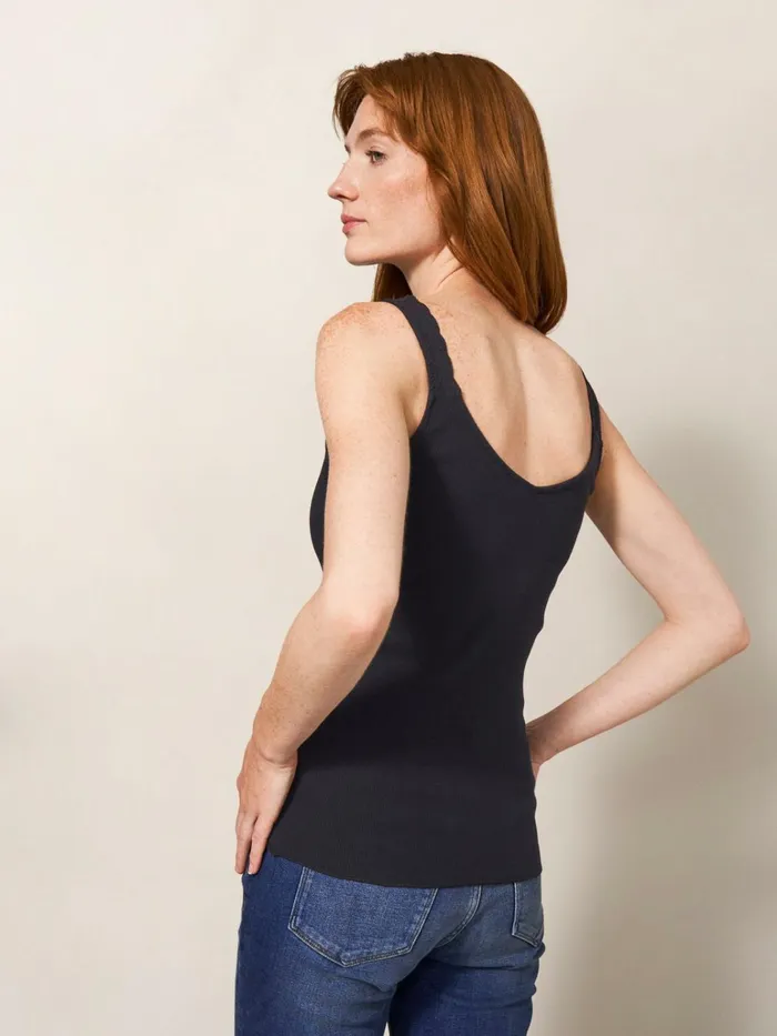 Women White Stuff Tops And Tshirts SEA BREEZE VEST Dk Grey Women White Stuff Tops And Tshirts SEA BREEZE VEST Dk Grey