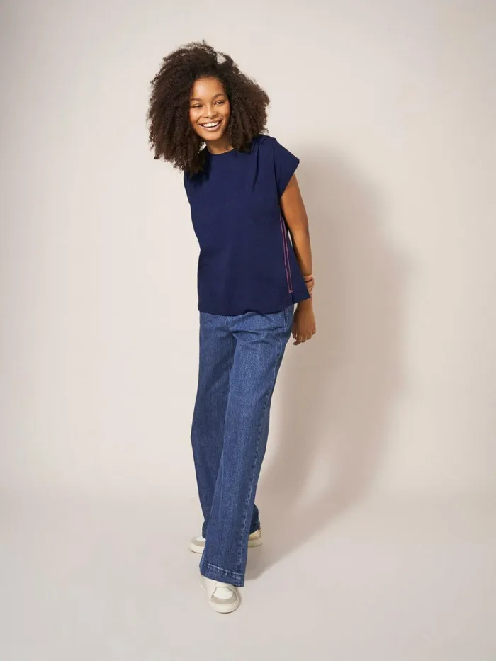 Women White Stuff Tops And Tshirts Sia Modern Tee Dark Navy Women White Stuff Tops And Tshirts Sia Modern Tee Dark Navy