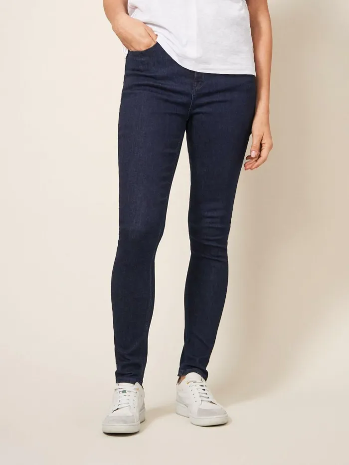 Women White Stuff Trousers Amelia Skinny Jeans Dk Denim