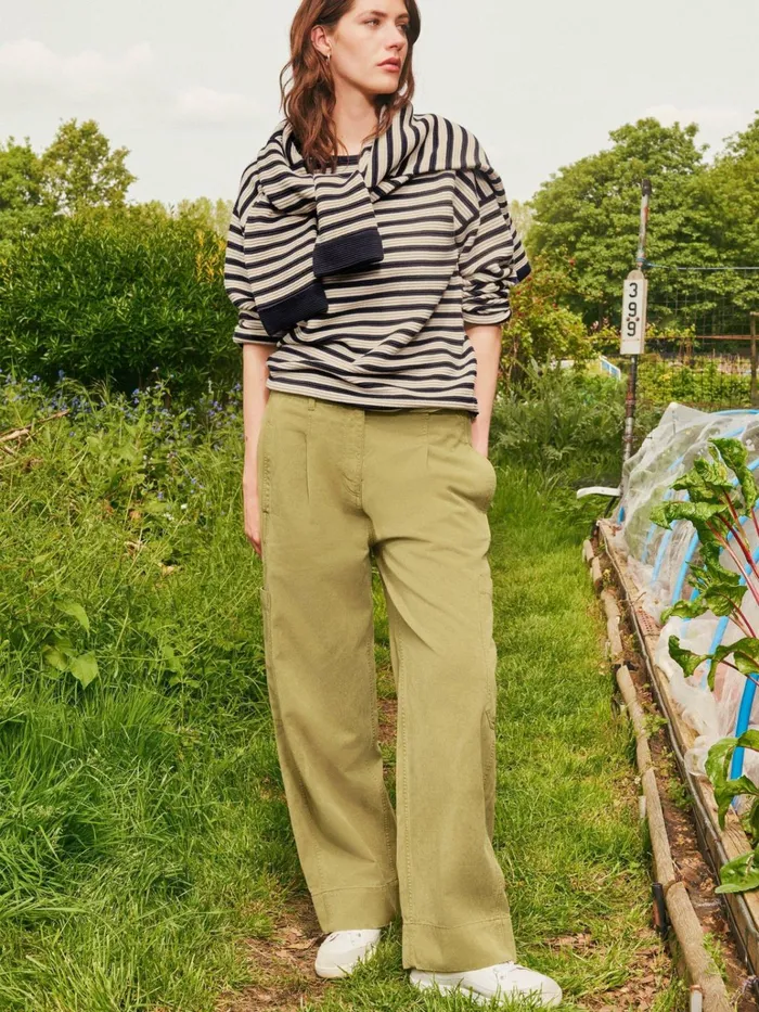 Women White Stuff Trousers Carlie Wide Leg Cargo Trouser Mid Green Women White Stuff Trousers Carlie Wide Leg Cargo Trouser Mid Green
