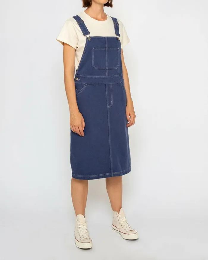 Womens Deus Ex Machina Dresses Overall Dress 8211 Indigo Indigo Womens Deus Ex Machina Dresses Overall Dress 8211 Indigo Indigo