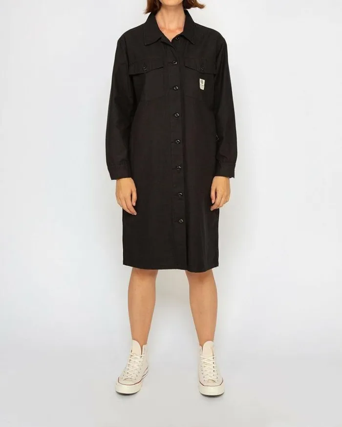 Womens Deus Ex Machina Dresses Workwear Dress 8211 Black Black