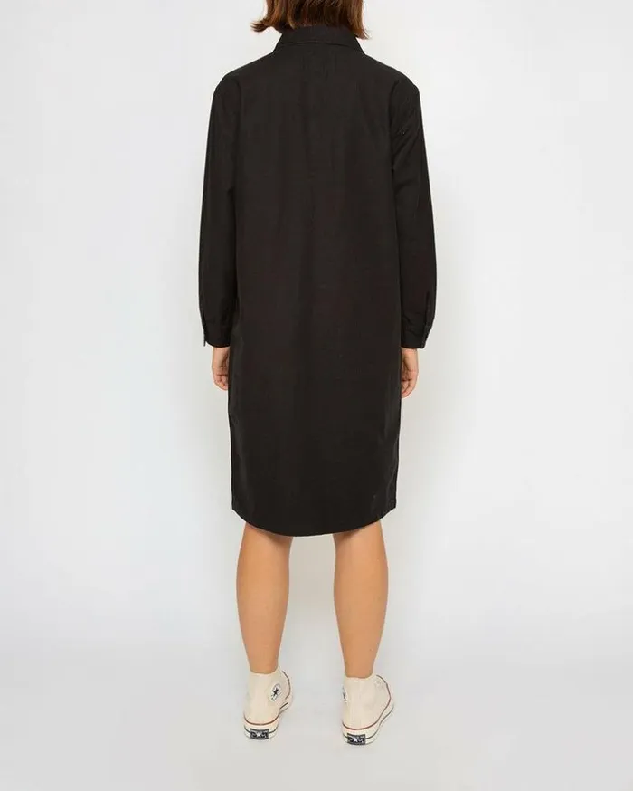 Womens Deus Ex Machina Dresses Workwear Dress 8211 Black Black Womens Deus Ex Machina Dresses Workwear Dress 8211 Black Black