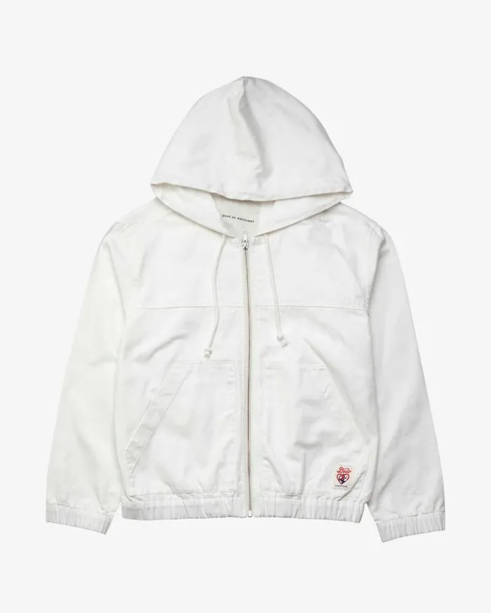 Womens Deus Ex Machina Jackets Charli Jacket 8211 Bleached White Bleached White Womens Deus Ex Machina Jackets Charli Jacket 8211 Bleached White Bleached White