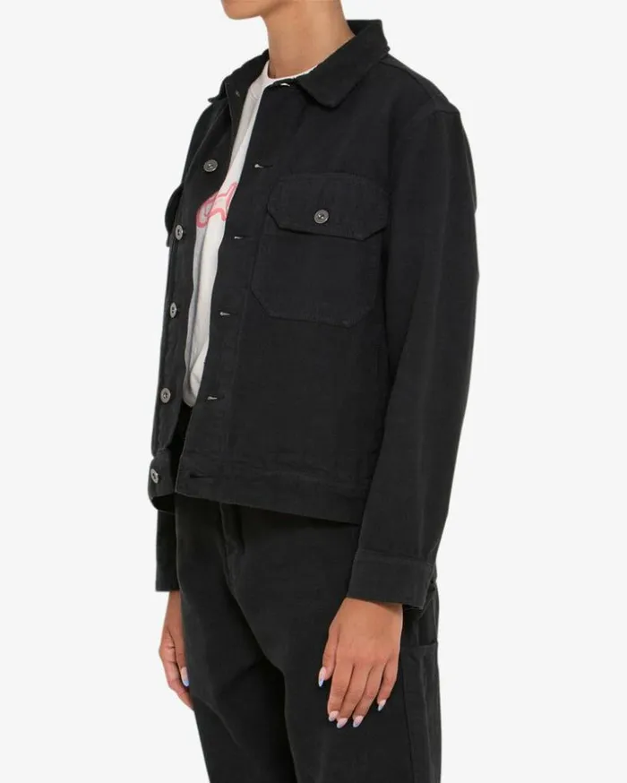 Womens Deus Ex Machina Jackets Coby Canvas Jacket 8211 Anthracite Anthracite Womens Deus Ex Machina Jackets Coby Canvas Jacket 8211 Anthracite Anthracite