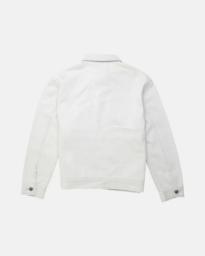 Womens Deus Ex Machina Jackets Coby Denim Jacket 8211 Bleached White Bleached White Womens Deus Ex Machina Jackets Coby Denim Jacket 8211 Bleached White Bleached White