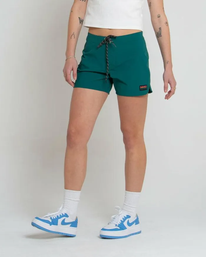 Womens Deus Ex Machina Shorts Earth Vibe Boardshort 8211 Alpine Green Alpine Green Womens Deus Ex Machina Shorts Earth Vibe Boardshort 8211 Alpine Green Alpine Green