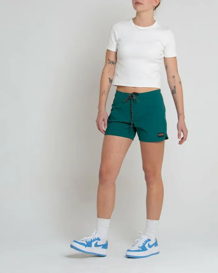 Womens Deus Ex Machina Shorts Earth Vibe Boardshort 8211 Alpine Green Alpine Green Womens Deus Ex Machina Shorts Earth Vibe Boardshort 8211 Alpine Green Alpine Green