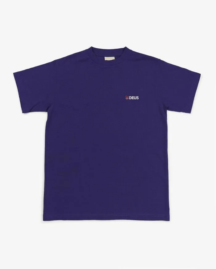 Womens Deus Ex Machina Tees Foxtrot Tee 8211 Deep Blue Deep Blue Womens Deus Ex Machina Tees Foxtrot Tee 8211 Deep Blue Deep Blue