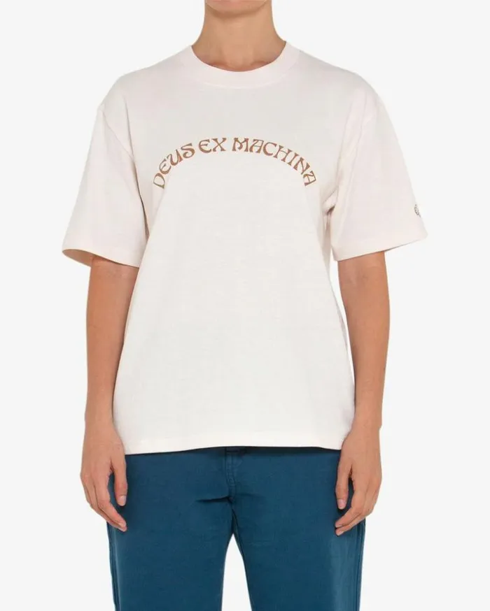 Womens Deus Ex Machina Tees Mandala Tee 8211 White Sand White Sand