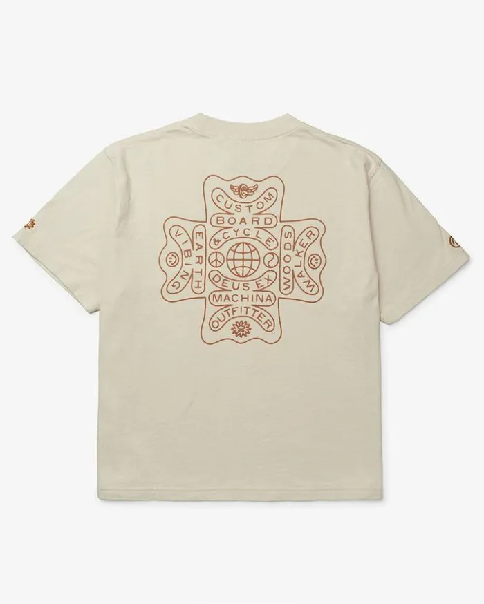 Womens Deus Ex Machina Tees Mandala Tee 8211 White Sand White Sand Womens Deus Ex Machina Tees Mandala Tee 8211 White Sand White Sand