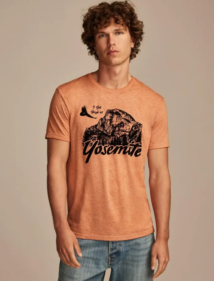 Yosemite Bombay Brown Men Lucky Brand Graphic Tees
