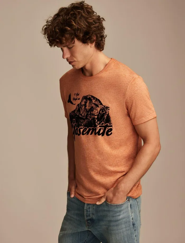 Yosemite Bombay Brown Men Lucky Brand Graphic Tees